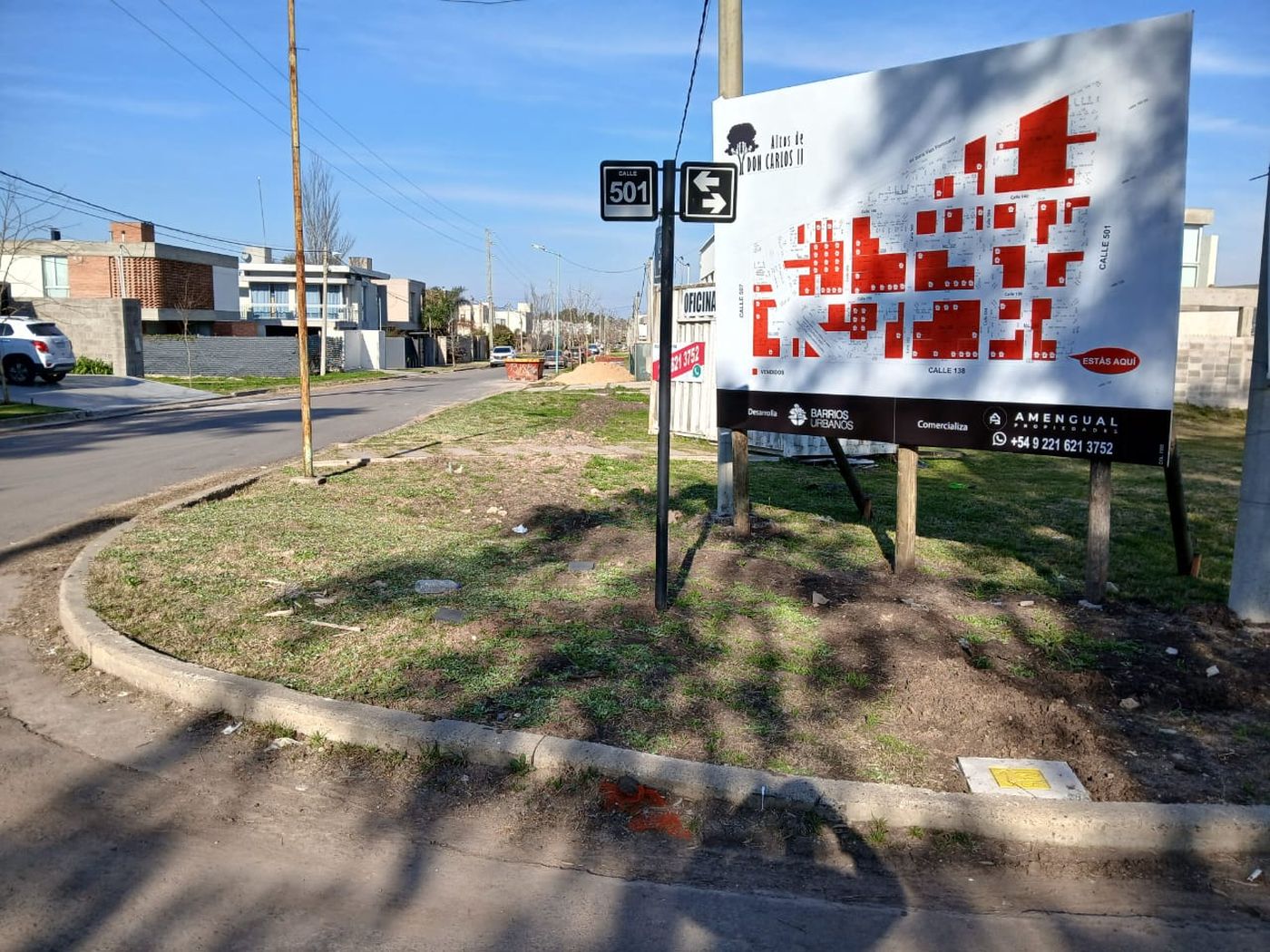 Más de 60 familias de Altos de Don Carlos II reclaman al Municipio reactivar una obra de gas frenada hace meses