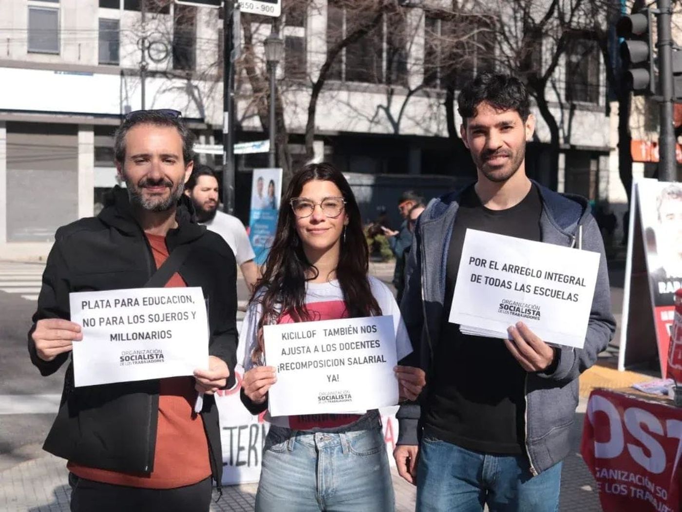 Eric Simonetti, en una de las actividades de cierre de campaña antes de las elecciones legislativas en La Plata