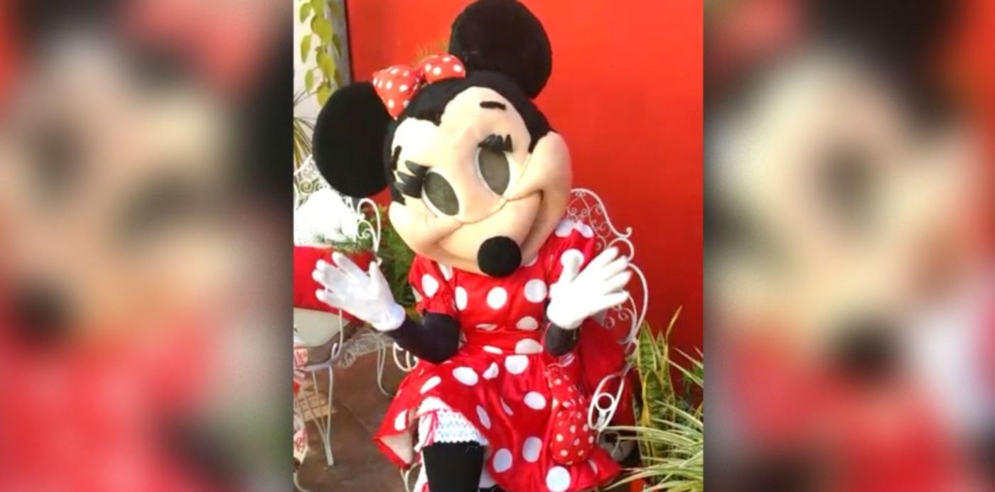 VIDEO: La Minnie platense que saluda y aconseja a los más chicos en  cuarentena