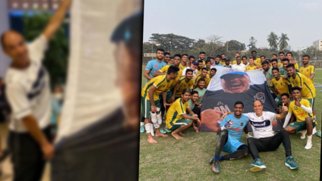 la historia del hincha tripero que llevo una bandera de maradona al otro lado del mundo