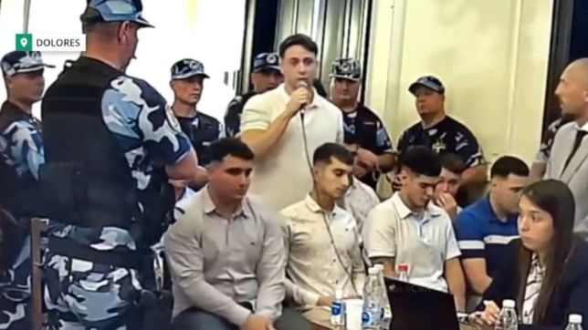 video: el gesto del abogado de los rugbiers a maximo thomsen antes de sus disculpas