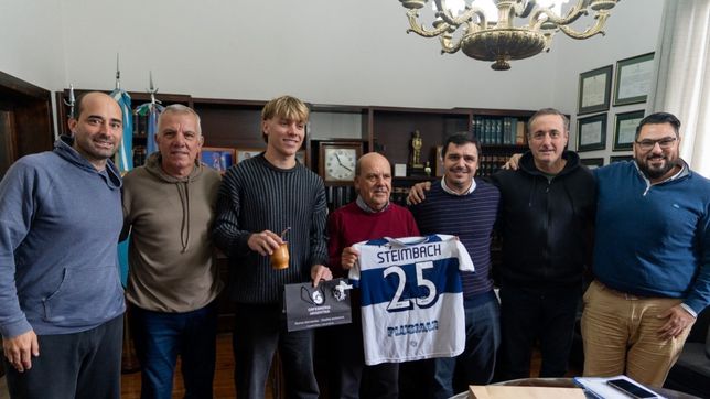 steimbach fue reconocido en coronel suarez por su presente en gimnasia