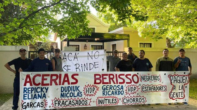 trabajadores de acerias berisso denuncian que fue trasladada la produccion y reclaman por sus salarios