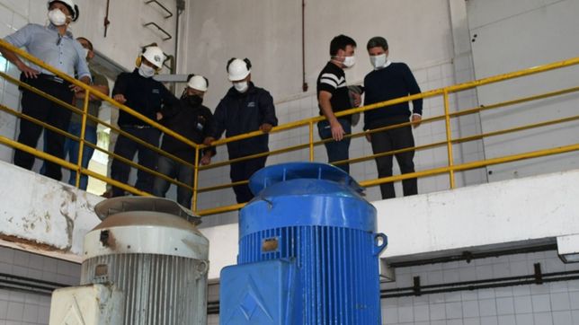realizaron tareas de montaje e instalacion del quinto equipo de bombeo en la usina bosque