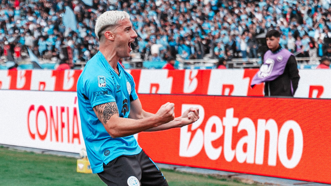 el gol del ex gimnasia leonardo morales en la victoria de belgrano ante river para gritar campeon