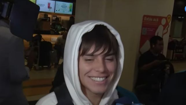 benjamin dominguez llego a la argentina y lo primero que hizo fue saludar a gimnasia