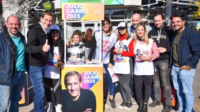 garro intensifico la campana repartiendo la boleta en mas de 300 puntos de la ciudad