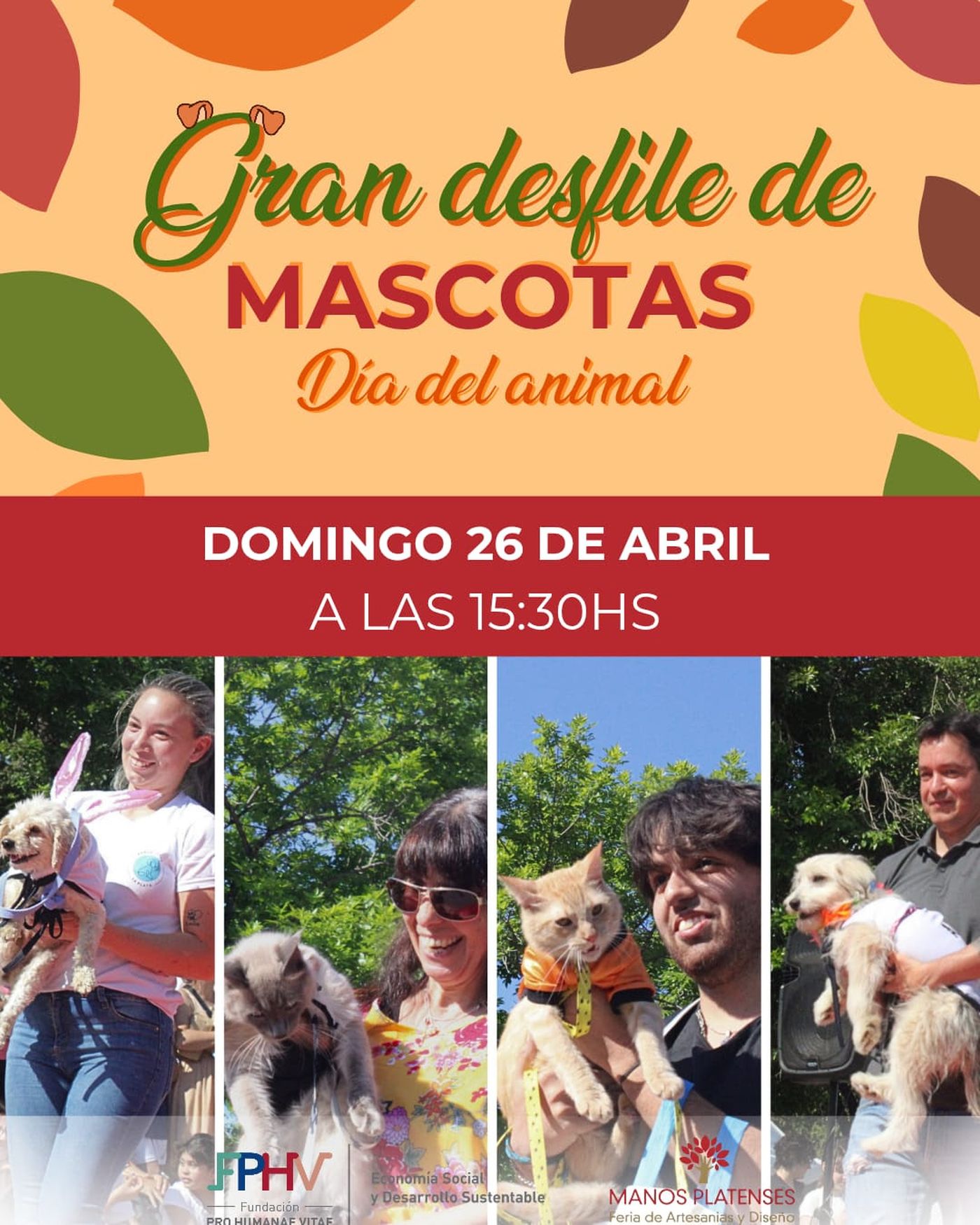 El próximo domingo será el desfile de mascotas en La Plata.