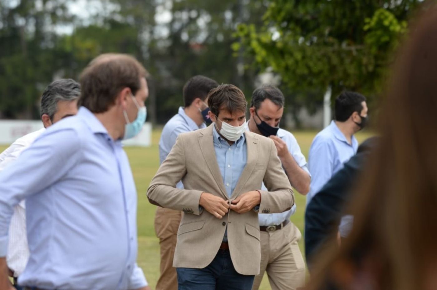 almuerzo de intendentes de Juntos por el Cambio Julio Garro en el club San Luis - almuerzo de intendentes de Juntos por el Cambio en el club San Luis de La Plata Julio Garro