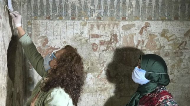 investigadores de la unlp realizaron su segunda exploracion en una tumba de egipto