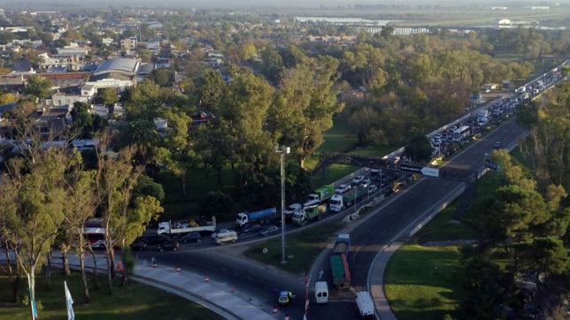 luego de tres horas, liberaron el corte en la autopista la plata-buenos aires