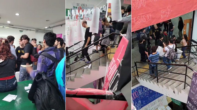 echaron otra vez de humanidades a los libertarios que intentaron armar su mesa