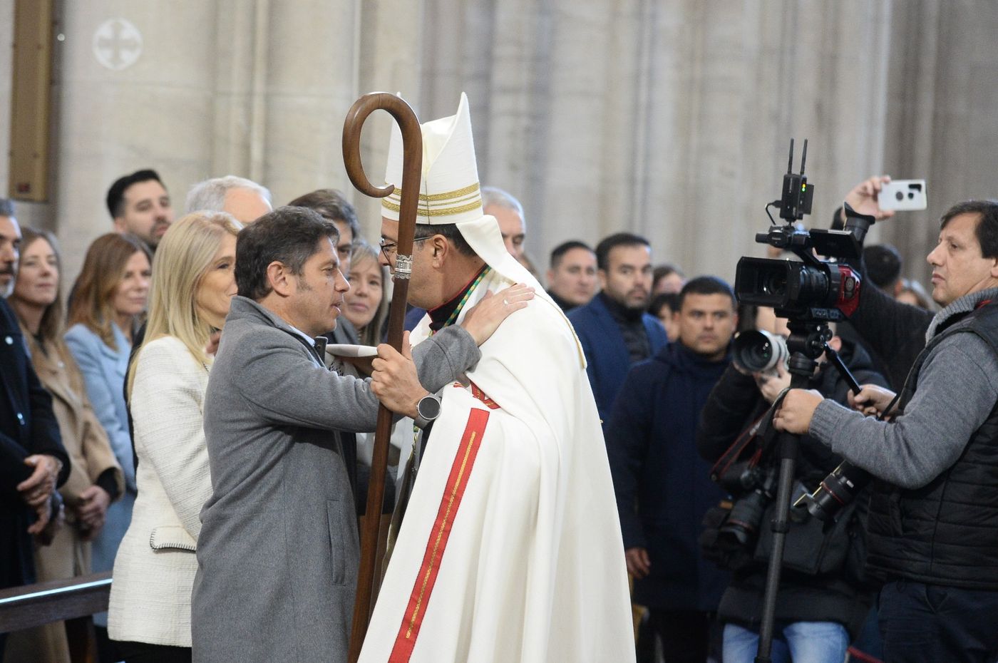 La &uacute;ltima aparici&oacute;n p&uacute;blica de Gabriel Mestre como arzobispo, durante el Tedeum del 25 de Mayo