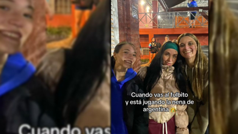 María Becerra volvió a demostrar su fanatismo por el fútbol y sorprendió a todos