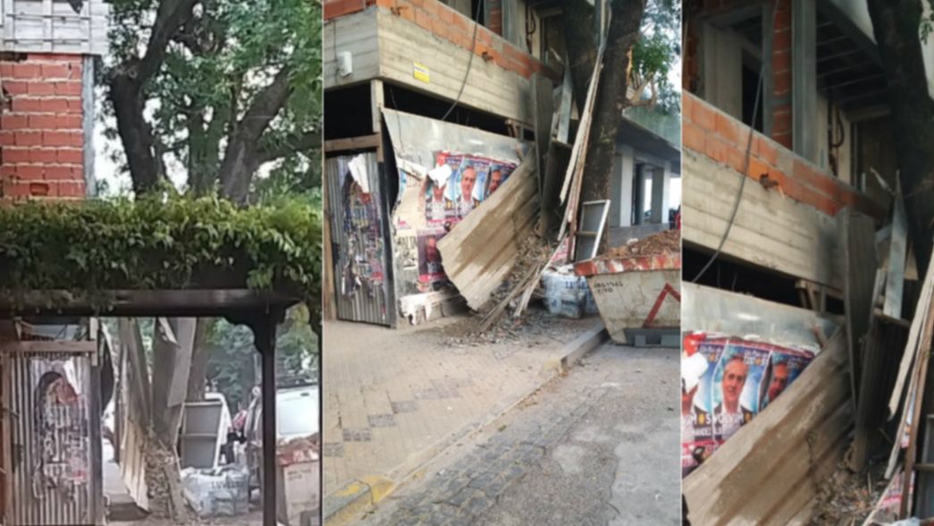 Se derrumbó parte de una obra en construcción y se salvó de milagro: Zafé de casualidad