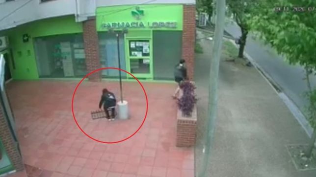 insolito: se robaron un bicicletero instalado frente a una farmacia de la plata