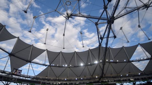 tras el temporal, asi se ve por dentro el techo del estadio unico