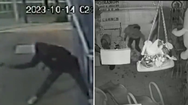 asi fue el robo a la jugueteria que fue atacada a mazazos por dos ladrones