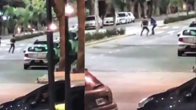 salvajismo en 13 y 43: le partio la cabeza a un hombre con una baldosa y escapo