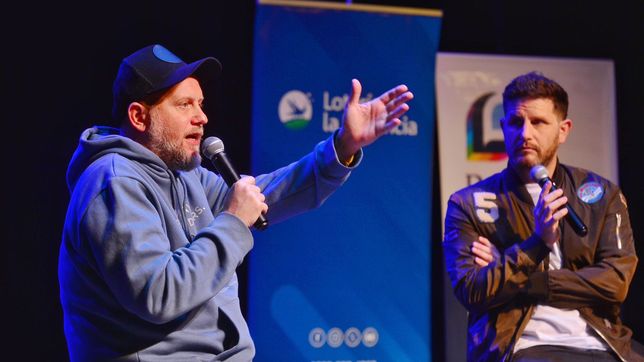 nicolas cayetano estuvo en la plata y hablo del drama de ser ludopata ante estudiantes secundarios