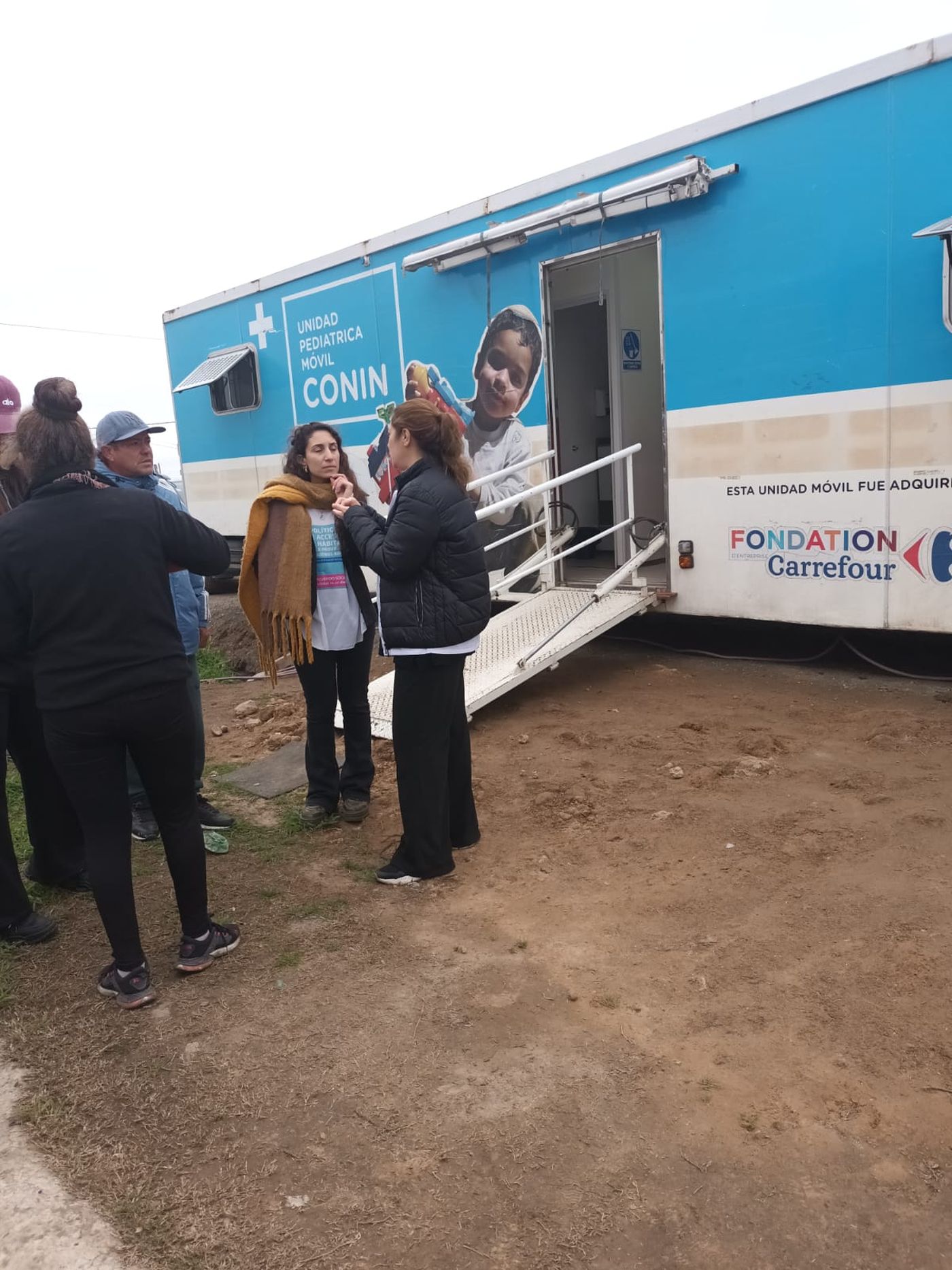 La unidad CONIN que trabaj&oacute; en Los Hornos junto al Municipio, la Provincia y Caritas
