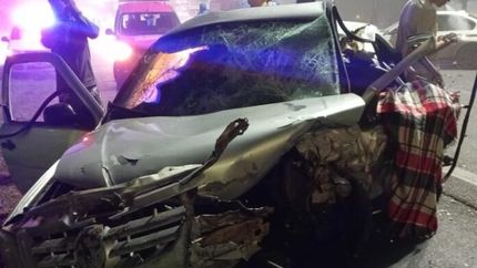 Un conductor manejó 17 kilómetros en contramano por Ruta 2, chocó y mató a un comerciante