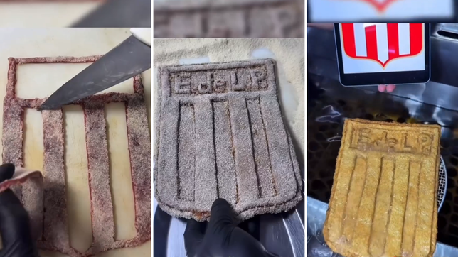 la super milanesa de un reconocido restaurante en honor a estudiantes por el titulo