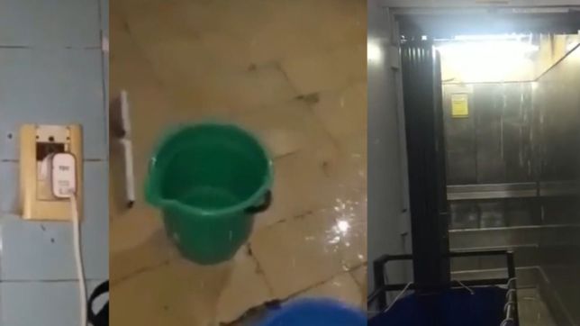 operaciones con celulares y ascensores inundados, asi golpeo el temporal en hospitales de la plata
