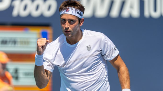 etcheverry gano un partidazo y hace historia en el master de miami