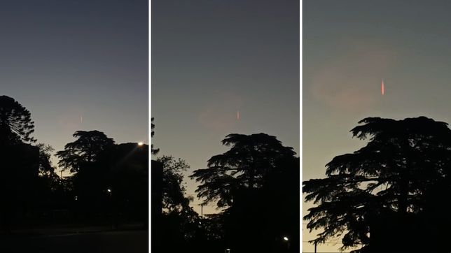 la misteriosa estela de luz que aparecio en el cielo y asombro a los vecinos de un barrio de la plata