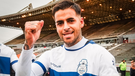 Colazo tuvo su estreno goleador y quedó impresionado con los triperos