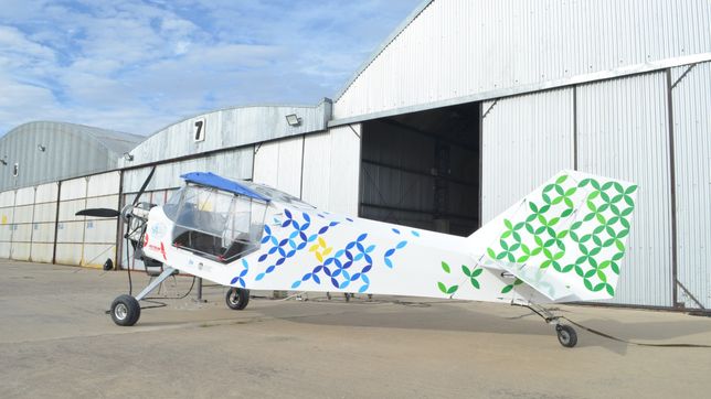 la unlp probo por primera vez el avion electrico que desarrolla en la plata
