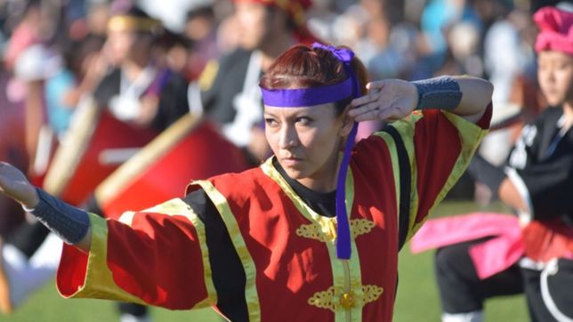 musica, comida tipica y mas de cien puestos, en el festejo de los 20 anos del bon odori