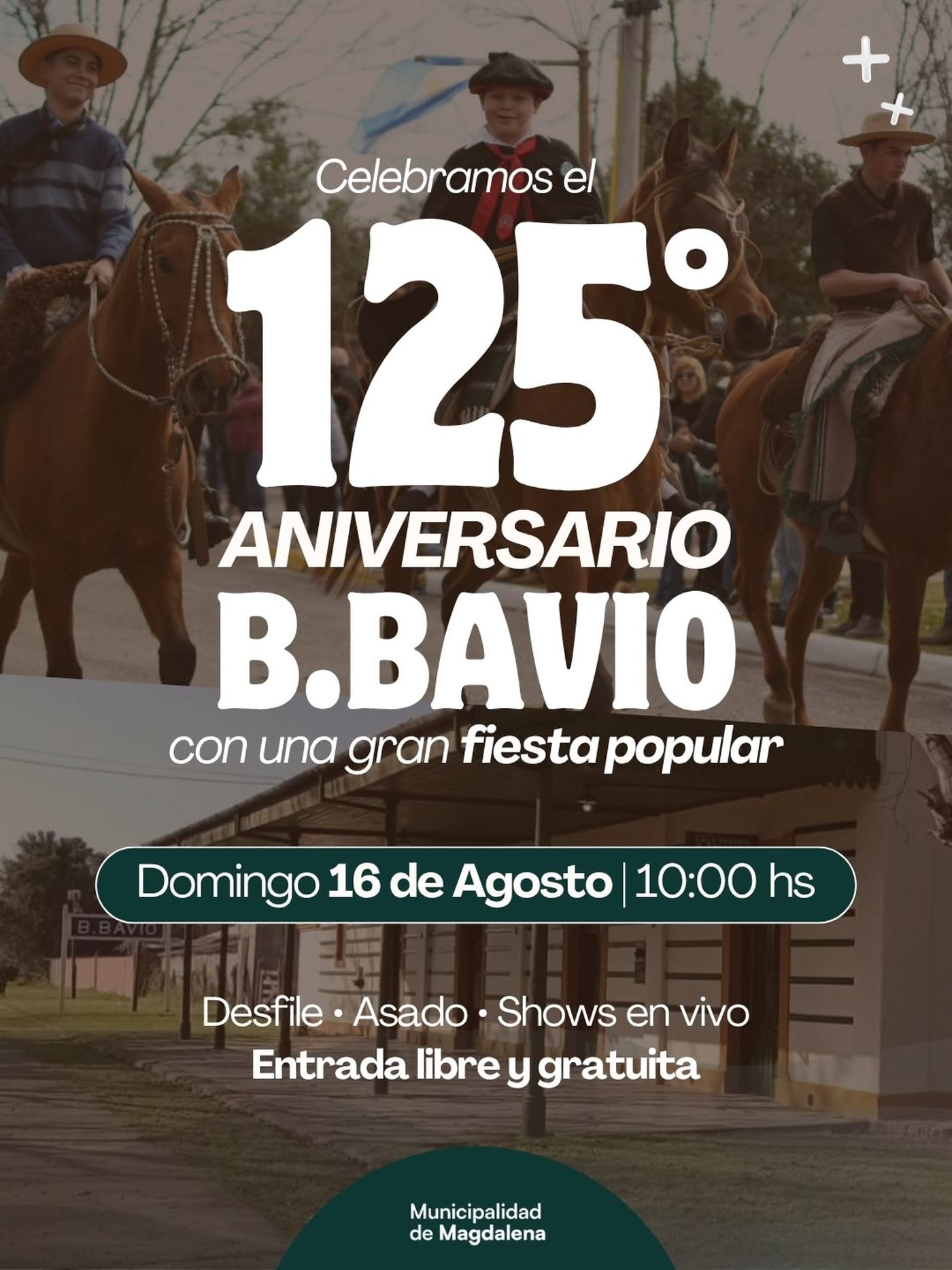 Bartolomé Bavio se prepara para celebrar sus 125 años con una jornada cargada de actividades gratuitas