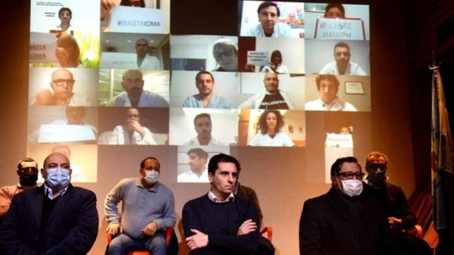 guardapolvos blancos, barbijos y caravana: los medicos protestaran contra el ioma