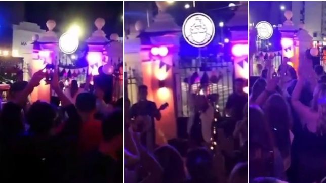 video: fiesta y descontrol sin distanciamiento ni barbijos en un boliche de la plata