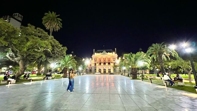 los llamativos datos de la nueva iluminacion de plaza san martin