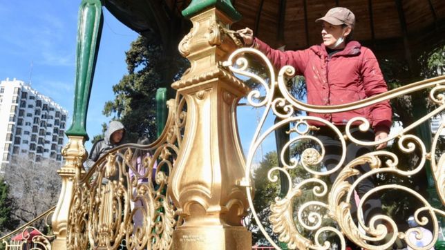 con charlas y shows en vivo, inauguran la renovada glorieta de plaza san martin