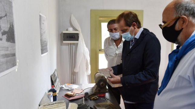 garro visito la casa pedro benoit donde funcionara un hospital de esculturas de la plata