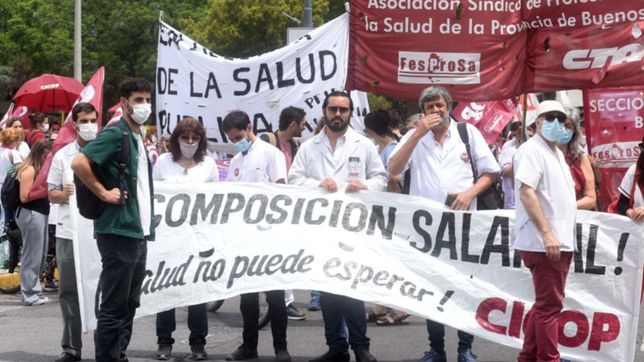 los medicos preparan el paro y la marcha por paritarias que se sentira en la plata