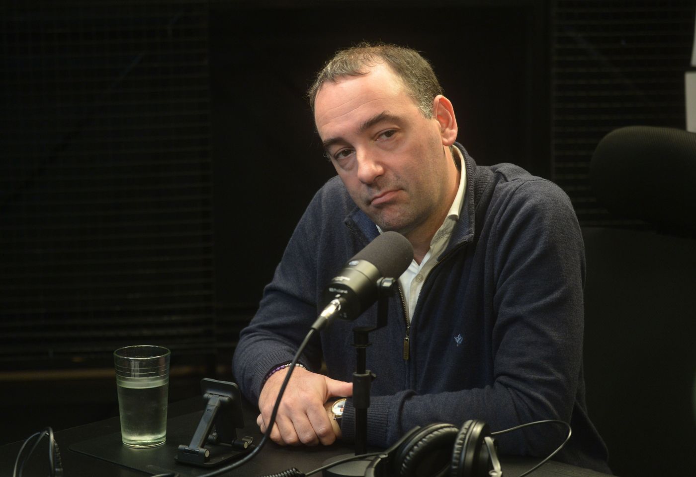 Francisco Adorni en su paso por el programa Primer Intento, en el estudio de 0221.com.ar