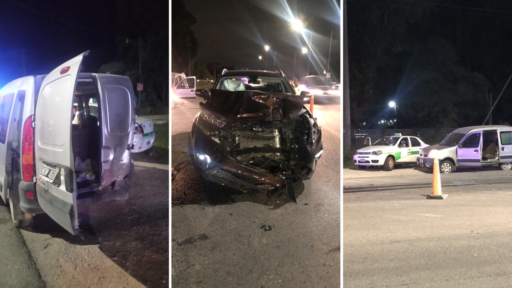 Dos camionetas y un taxi protagonizaron el primer accidente de tránsito del año en La Plata