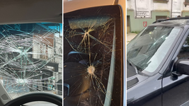 indignacion por unos 20 autos que aparecieron con los parabrisas destrozados tras el partido de gimnasia