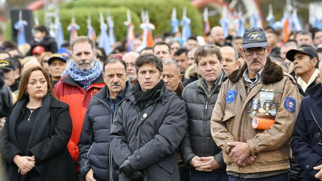 axel kicillof participo del acto por malvinas en ushuaia y aseguro que javier milei desprecia la soberania