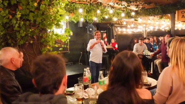 garro encabezo un encuentro con empresarios y emprendedores de la plata