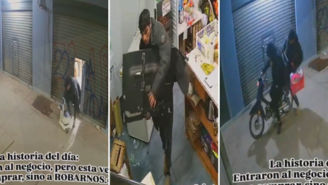 Video: delincuentes entraron de noche en un autoservicio de La Plata y saquearon el local
