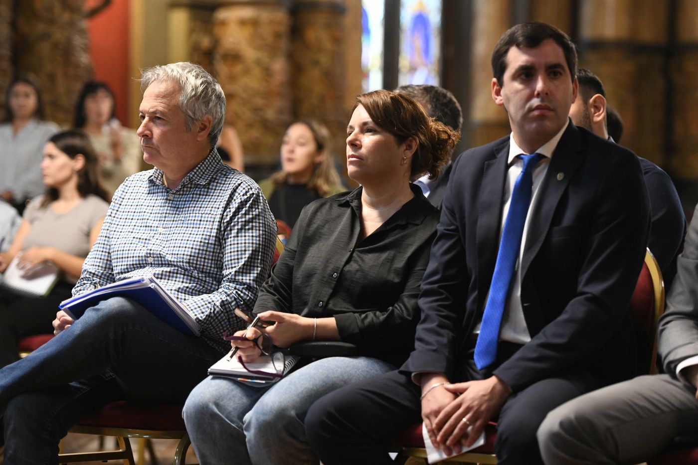 Guillermo Bardón durante la reunión de la Comisión de Hacienda del Concejo Deliberante