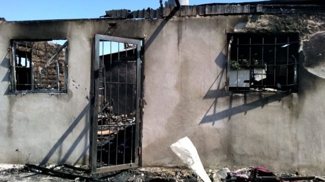 dramatico incendio en una casa de la plata: el perro de la familia murio calcinado