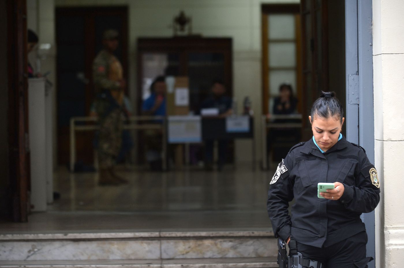 Elecciones 2023 escuela policía elecciones voto