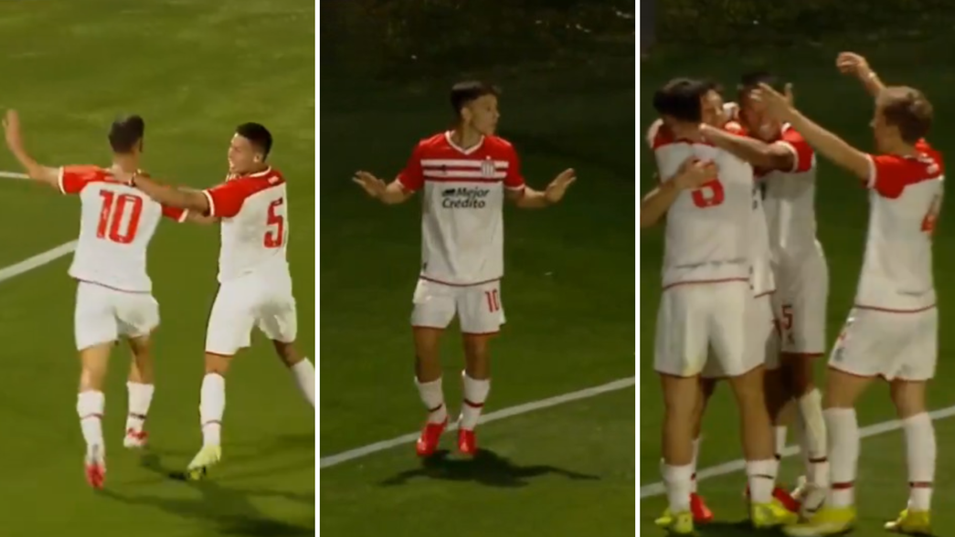 Taco y volea: el golazo de Lucas Cornejo que no le alcanzó a la Reserva de Estudiantes